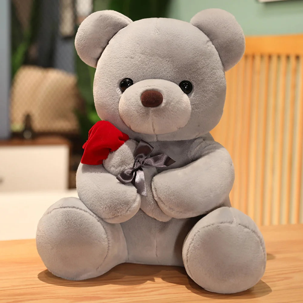 Cute Rose Bear Plush Toy, Valentine's Day Gift Hug Bear Plush Toy teddy bear